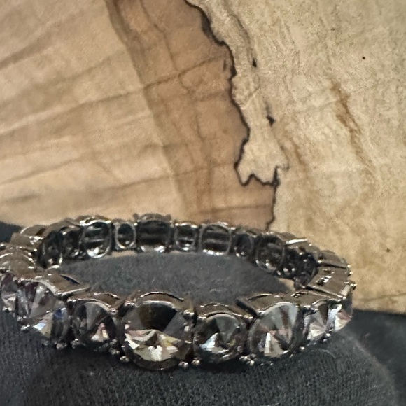 Tasha Gold Plate Bracelet with Purple Crystal Stones - Picture 5 of 7